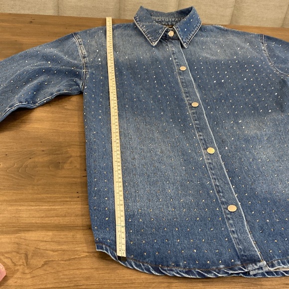 Karen Millen Embellished Denim Shirt - Picture 12 of 13